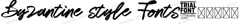 Byzantine style Fonts字体转换